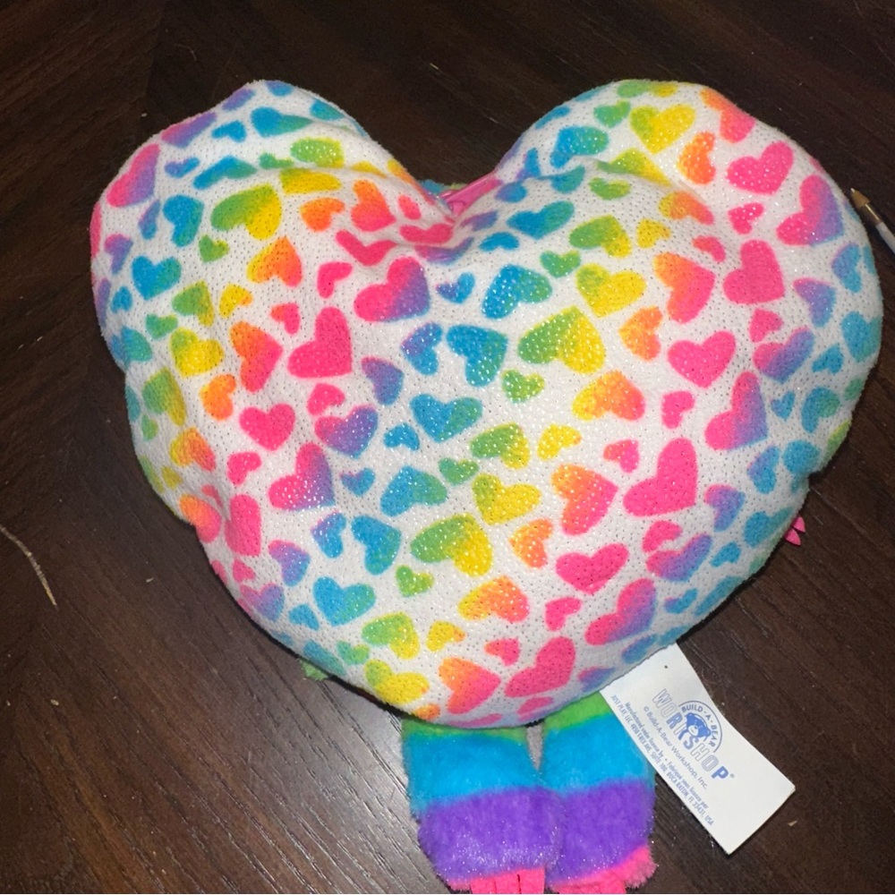 Sloth Rainbow Plush Transforms To Butterfly Heart Build A Bear RARE HTF